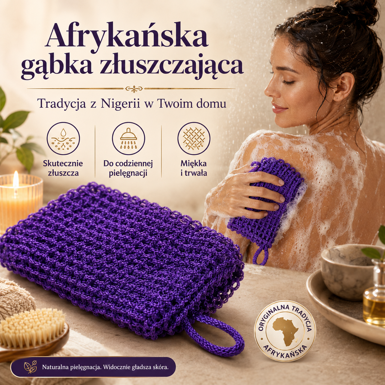 Afrykańska gąbka złuszczająca